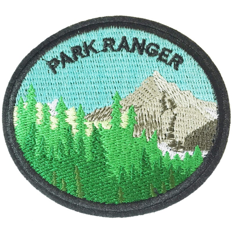 U-Sky Sew or Iron on Embroidered Patches | Explore Outdoors Park Ranger Save The Nature Designs | Adventure Ready Durable | Outdoor Enthusiasts Campers Hikers | Jackets Backpacks Gear | 3x2.7inch 3PCs - Image 2